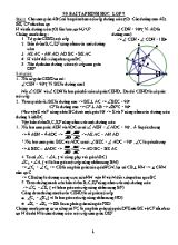 80 Bài tập Hình học Lớp 9